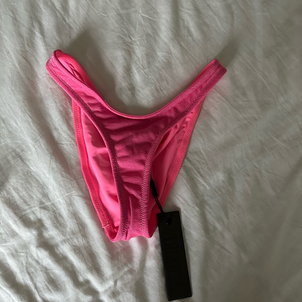 Pink sparkle triangl bottoms with tags